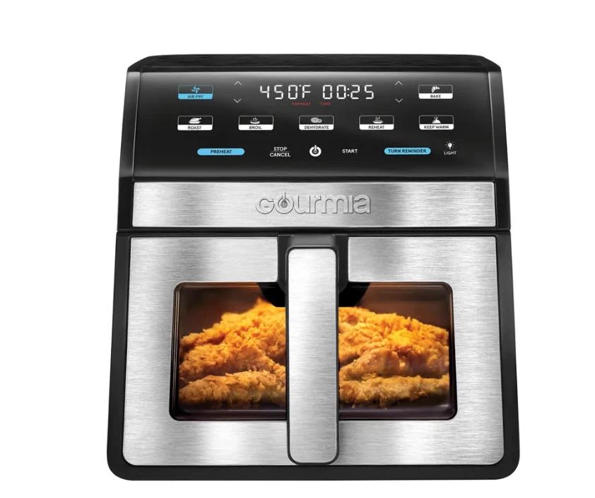Gourmia 8Qt Digital Air Fryer w/ Window & Light Nonstick Basket Black
Opens in a new window or tab
