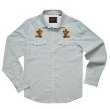 Howler Bros Men's Size S Gaucho Pearl Snap Shirt Western Cowboy - Prickly Pears