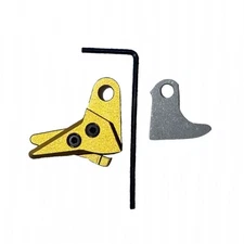 Sj Precision Parts GOLD 6061 Aluminum Glock 19 17 Trigger Shoe V3 + 304 Steel