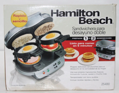 Hamilton Beach 25490 Dual Breakfast Sandwich Maker