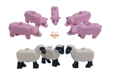 LEGO  Bauernhof Tiere - Schaf / Sheep & Schwein / Pig - NEU aus 60346 / 10775