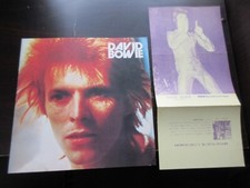 David Bowie 1973 Japan Tour Book w Ziggy Promo Flyer Mick Ronson Concert Program