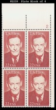 USA5 #2239 MNH PB4 T. S. Eliot