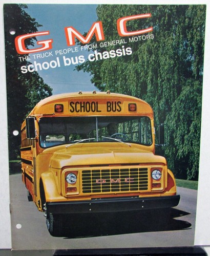 1969 GMC School Bus Chassis Truck Model 5500 & 7500 Sales Brochure Original - Picture 1 of 5
