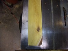 1 PC OSAGE ORANGE LUMBER WOOD KILN DRIED BOARD 21 3/4"X 6 1/4"X 1 1/16" 2654V