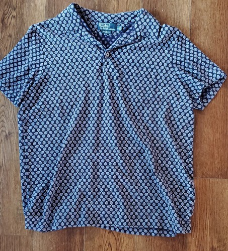 ~Polo~ Ralph Lauren federleichtes Mesh L Mini Paisley schwarzes Hemd neuwertig! - Bild 5 von 5