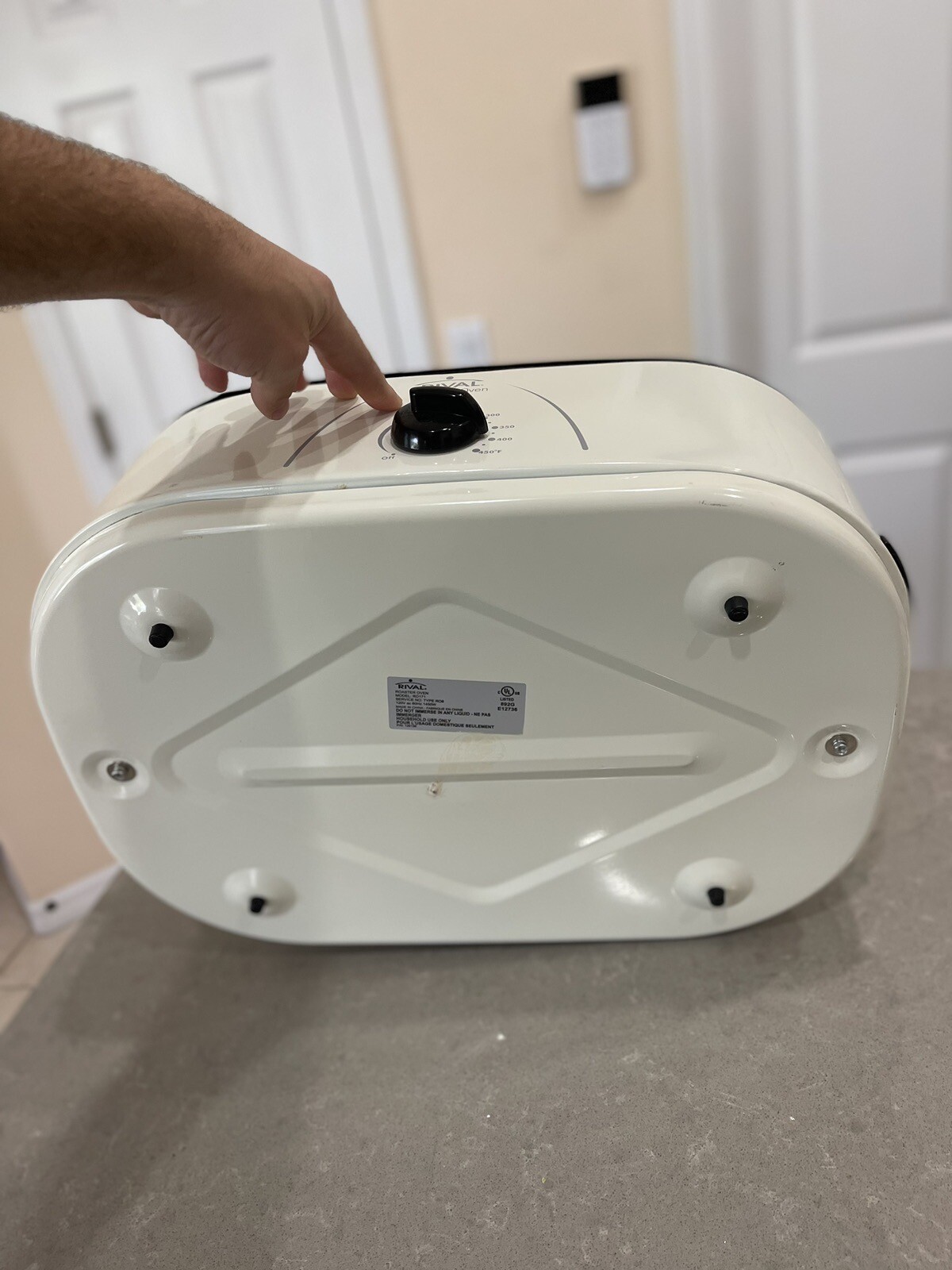 Rival RO171 17 Quart White Roaster Oven with Lid & Rack eBay