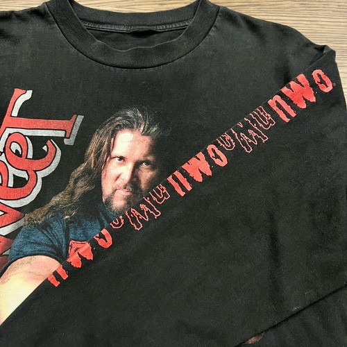 Vintage 90s KEVIN NASH Too Sweet WCW NWO Long Sleeve Shirt Sz L - Picture 3 of 4