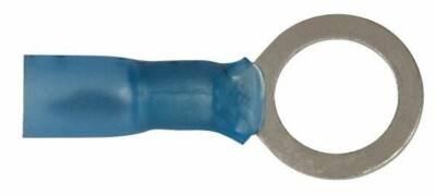 25 Pack 3M 16-14 AWG Crimp Connect Circular Ring Terminals, 3/8'' Stud