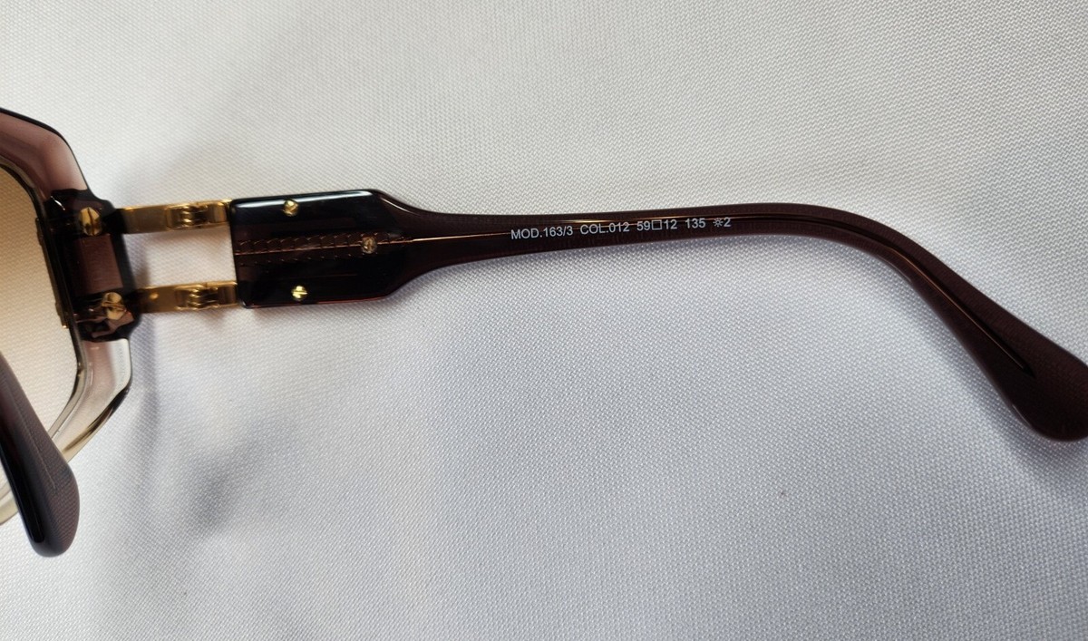 CAZAL LEGENDS MOD. 163/3 COL. 012 BROWN NOUGAT w GOLD TRIM