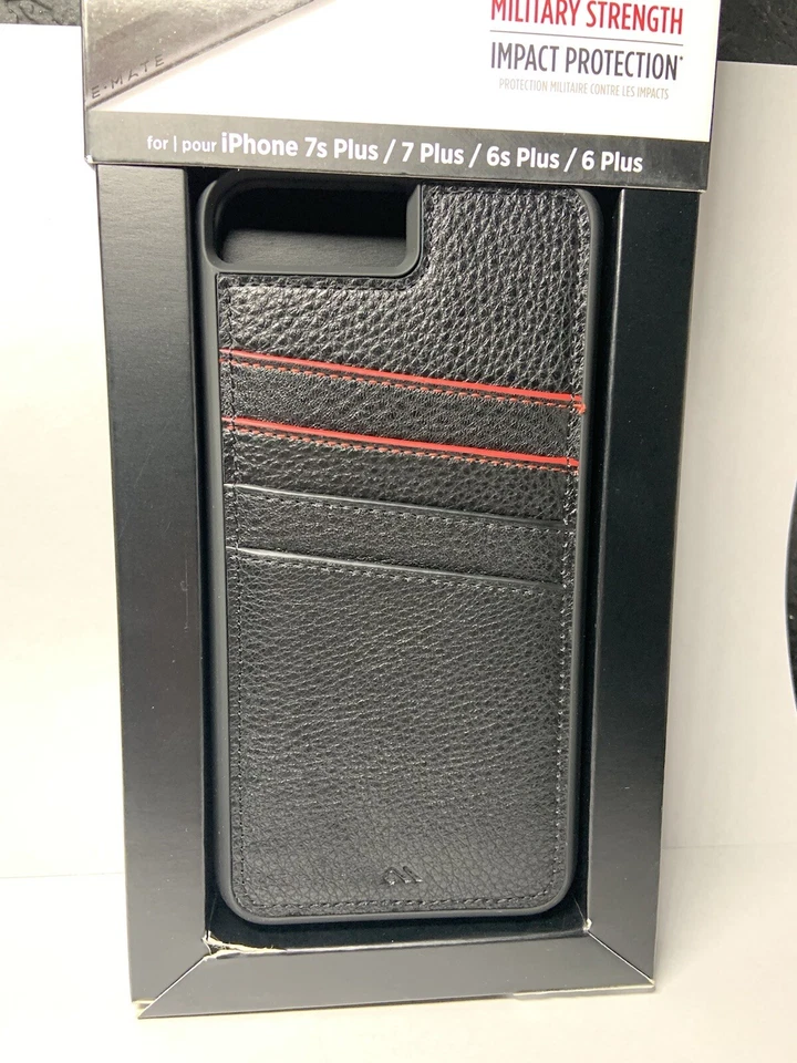 Nueva Funda Case-Mate Negra TOUGH ID Para iPhone 8+, 7+, 7s+, 6s+, 6+ Foto 4 de 4