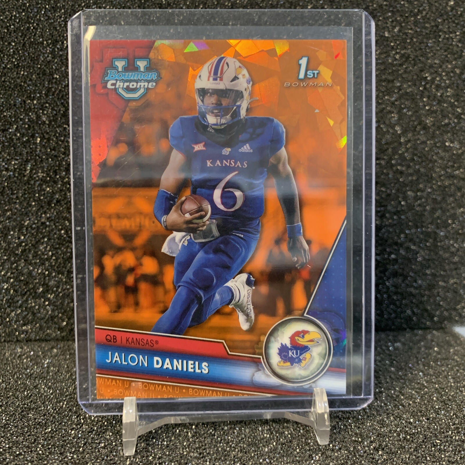2023 Bowman U Chrome Sapphire Jalon Daniels 1st Bowman Orange 1/25 bookend 1/1