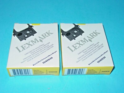 Genuine Lexmark 1040930 Black Ribbon 238X 239X (Lot of 2)
