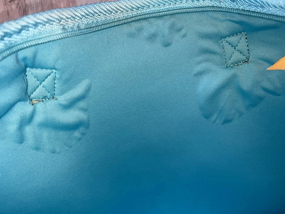 Bolsa de transporte para laptop Lilly Pulitzer azul água laranja floral neoprene - Imagem 4 de 4