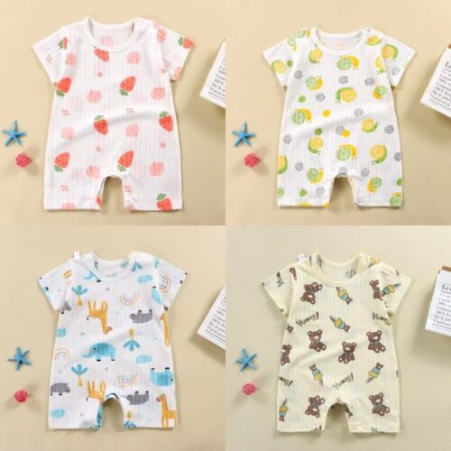 Summer Baby Romper – Short Sleeve Jumpsuit for Newborn Boys & Girls(17)