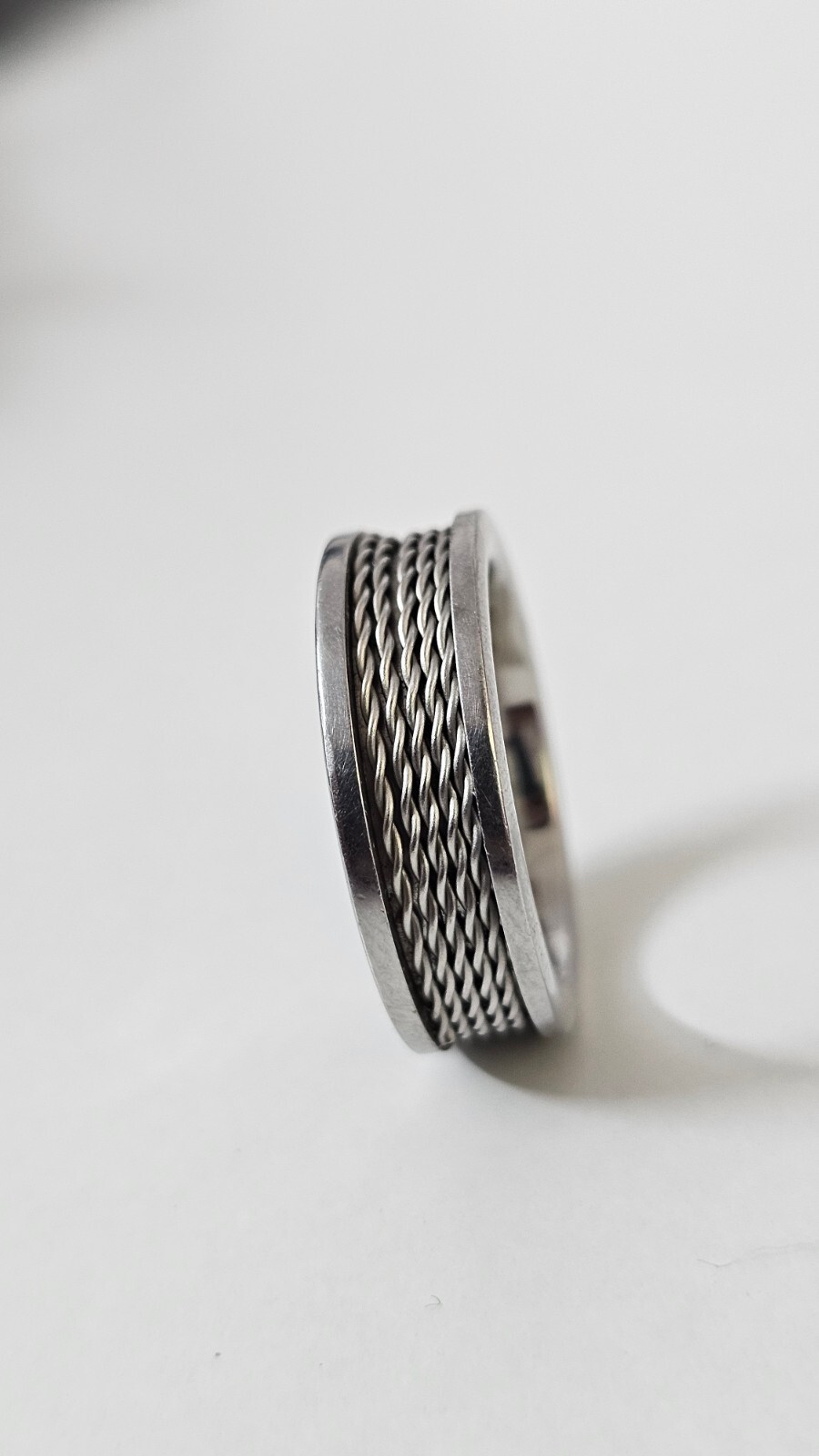 Silver Ring Solid 925,spinner ring - image 6