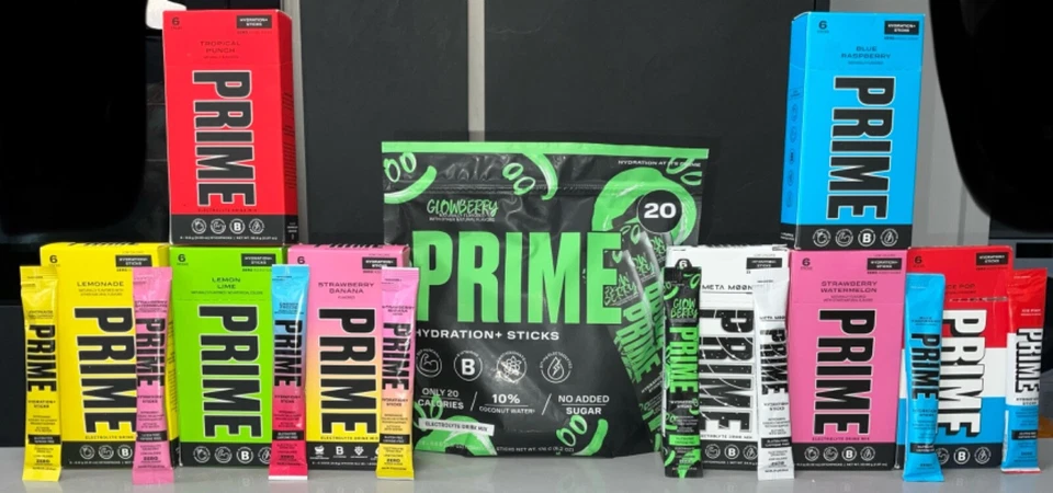 Prime Hydration+ Sticks All Flavours New Rare USA Import FAST DELIVERY