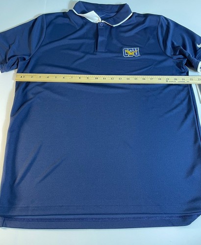 Nike Hombre Coppin State Eagles Azul UV Colegial Polo Talla L Nuevo - Imagen 5 de 5