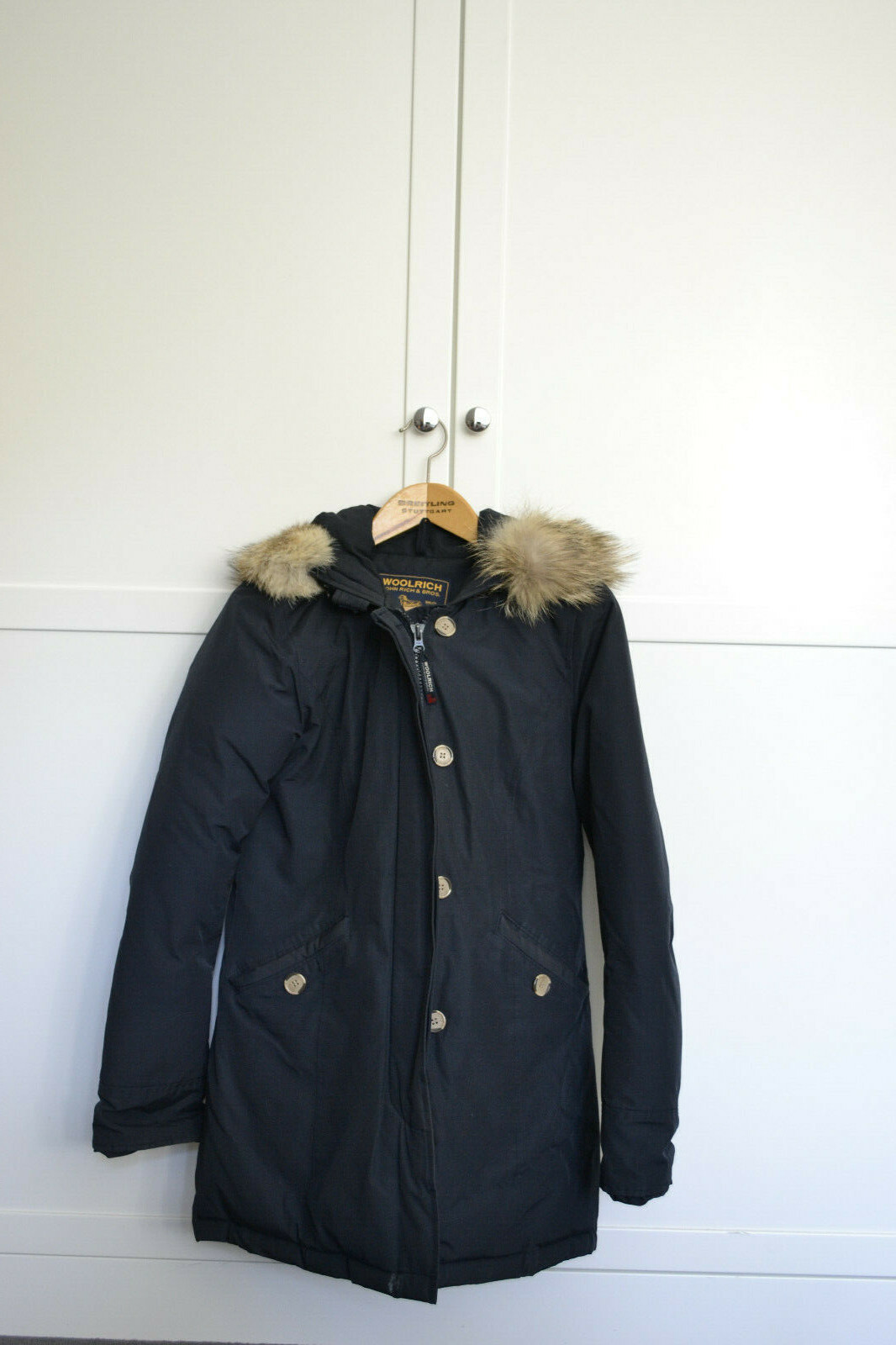 Woolrich Damen Daunenjacke Größe S Blau Gebraucht Fellkragen eBay