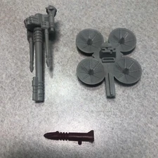 Matchbox Road Blasters Part Lot V.A.R.M.I.T. Radar & Gun Backstabber Missile