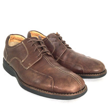 Johnston Murphy Shoes Mens Size 9 Brown Leather Lace Up Oxford Casual