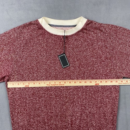 Freshjive Pullover Top Pullover Größe Medium Langarm M Herren rot gesprenkelt Neu mit Etikett - Bild 7 von 13
