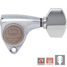 NEW Gotoh SGV510Z-A07 Tuners L3 R3 Set Aluminum Buttons 21:1 Ratio 3x3 - CHROME