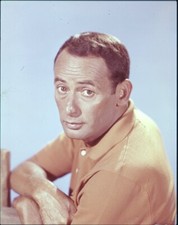 Joey Bishop 1960's Rat Pack Comic Close up Photo Shoot Original 4x5 Transparency