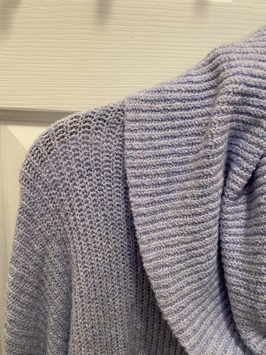 Jessica Simpson Women’s Sweater Top Size L Cowl Neckline Lavender - Picture 7 of 13