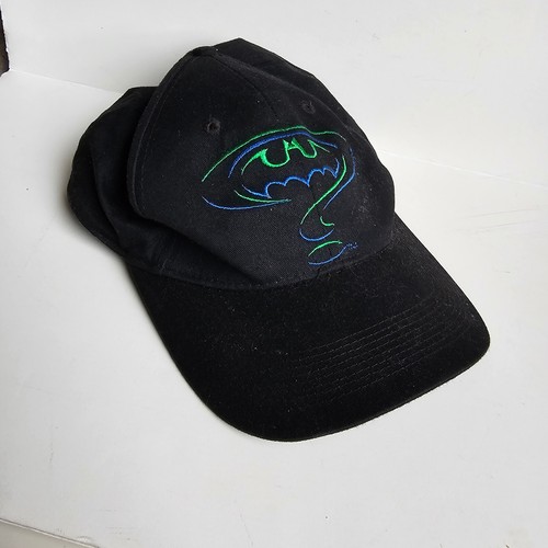 1995 Batman Forever Movie Black Snapback Hat Cap DC Comics The Riddler