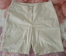 Talbots Women's Beige Khaki Bermuda Pockets Shorts 10