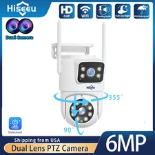 6MP Dual Lens WiFi IP Camera Wireless Outdoor CCTV PTZ Home Security IR Camera