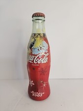Holiday 2003 unopened Santa Christmas Classic Coke Hobbleskirt Coca-Cola bottle 