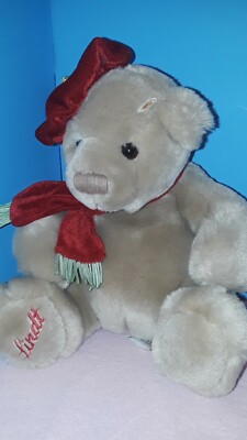 Gund LINDT Chocolate Teddy Bear Plush 44550 in Red Scarf & Hat Adorable
