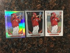 Gavin LeValley RC LOT 3x 2014 Bowman Draft Refractor Chrome & Base #CDP115 Reds