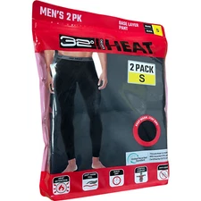Legging Baselayer 32 Degrees Men Thermal Light Ultra 2 Pack Pants S,M,L,XL NEW