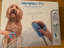 Aquapaw Pro Pet Grooming Tool - Spray  Scrubber Tool All in One.