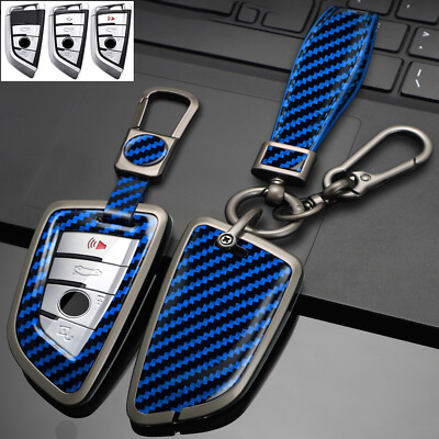 For BMW G20 G30 G32 F48 F39 G01 G05 G07 F15 F16 Carbon Style Key Fob Cover Case