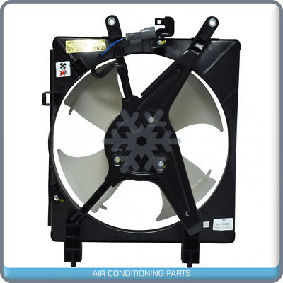 Ignition A/C Condenser Cooling Fan Assembly For 2001-2005 Honda Civic – Passenger Side – 12V