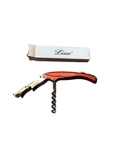 Lisse J. LOHR Vineyards Red Burgundy Corkscrew Wine Key Bottle Opener NEW