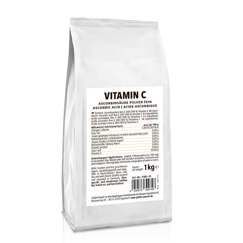 Ascorbinsäure fein 1 kg hochreines Vitamin C Lebensmittelqualität E300 PREMIUM - Bild 2 von 8