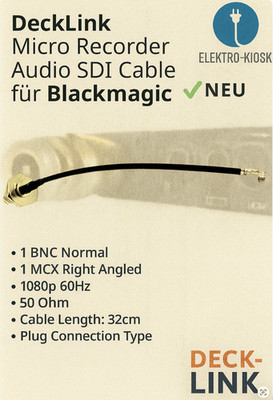 DeckLink Micro Recorder Audio Kabel SDI Kabel Cable für Blackmagic   NEU