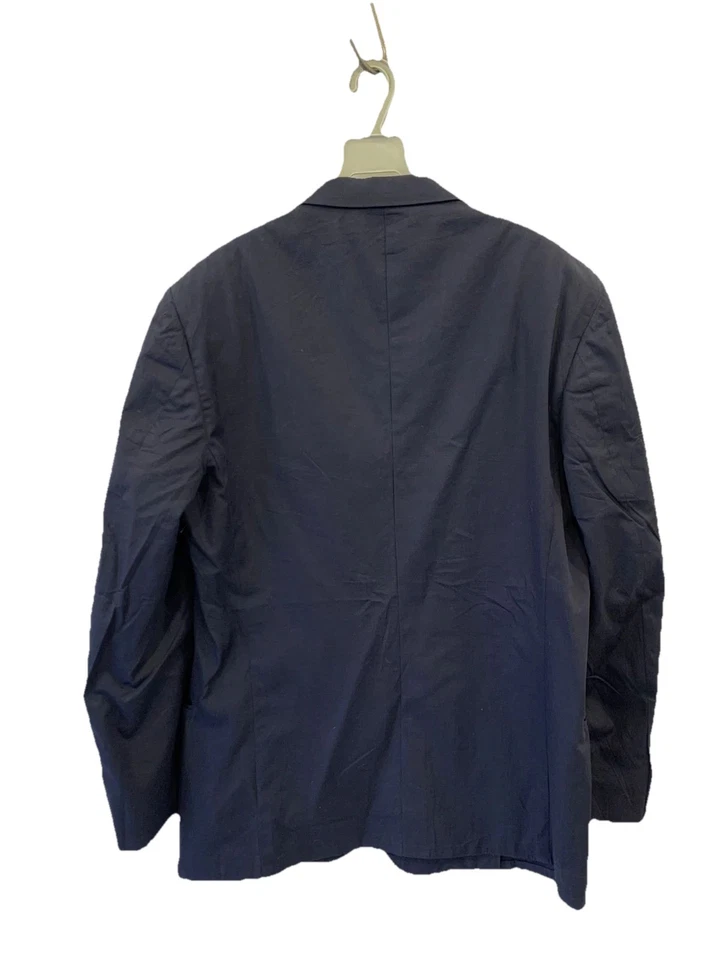 Chaqueta Blazer Valstar Milano Para Hombre 100% Algodón Azul Marino Talla 56 (US 46 / L) #27 Foto 2 de 4