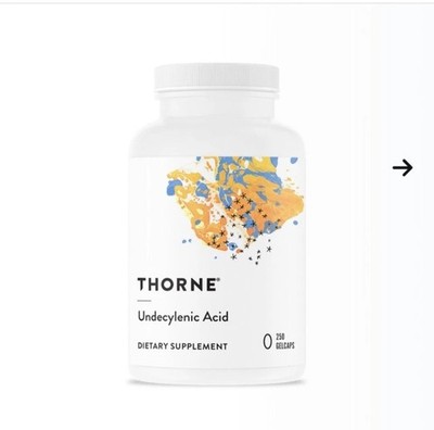 THORNE - Undecylenic Acid (Formerly Formula  - 250 Gelcaps Undecylenic Acid #415