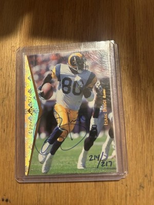 Upper Deck 2000 SP Authentic Isaac Bruce Auto #59 St. Louis Rams /217