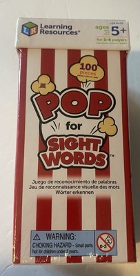 Pop for Sight Words Game   Educational Popcorn Word Recognition Activity
