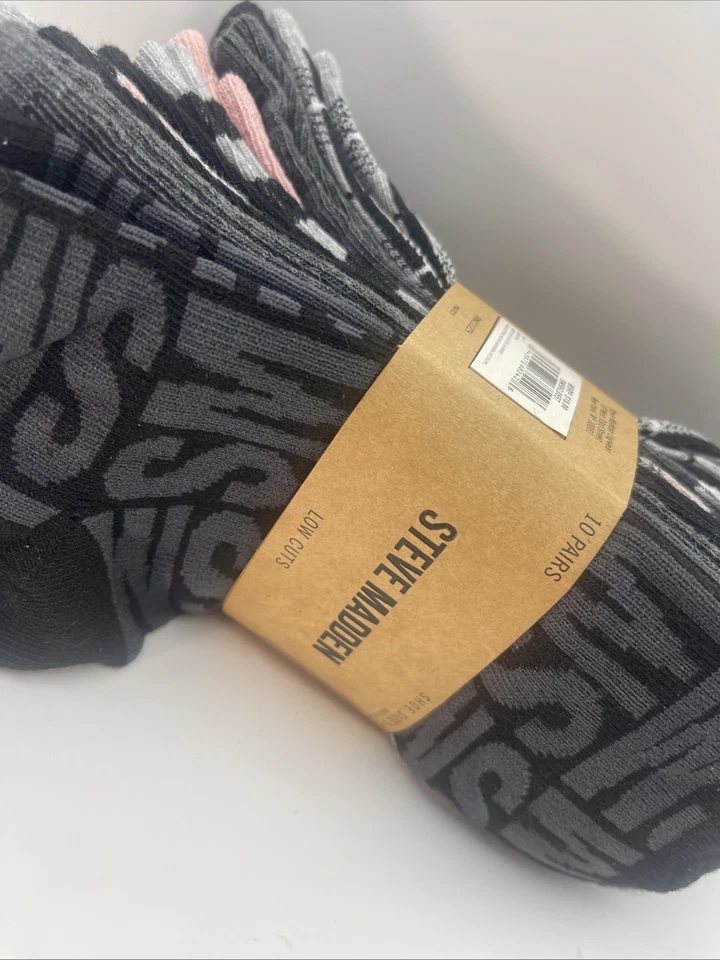 Steve Madden Calcetines Mujer 10 Pares Corte Bajo Zapato Talla 5-10 Foto 3 de 4