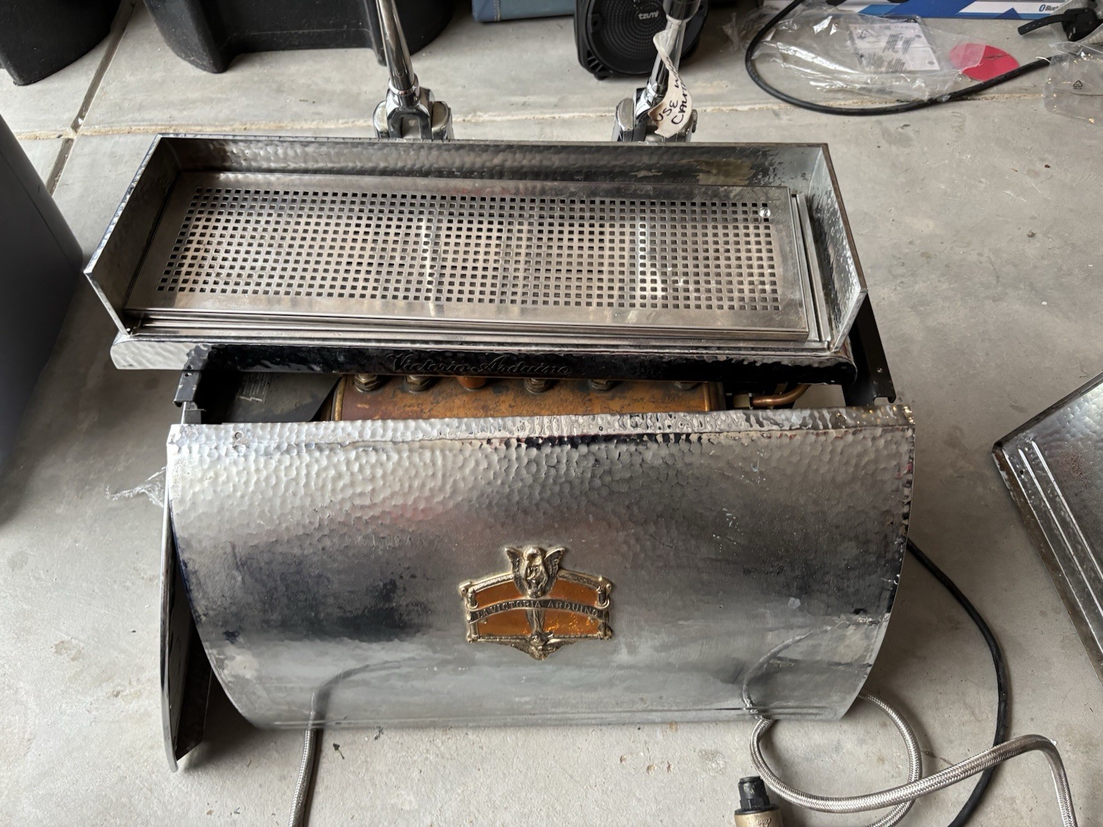 🟫 Vintage La Victoria Arduino Espresso Machine &mdash; Hand-Hammered Italian Classic
