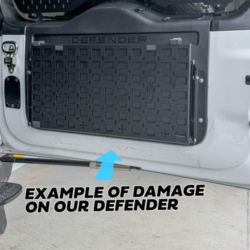 Riffelblech Hecktür Heckklappe Abdeckung für Land Rover Defender L663 Schutz - Bild 8 von 11