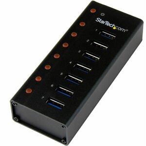 Startech 7 Port USB 3.0 Hub 5Gbps Desktop oder Wandmontage Metallgehäuse 7 To